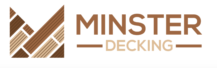 Minster Decking Logo White Background - Dorset and Hampshire decking installation specialists