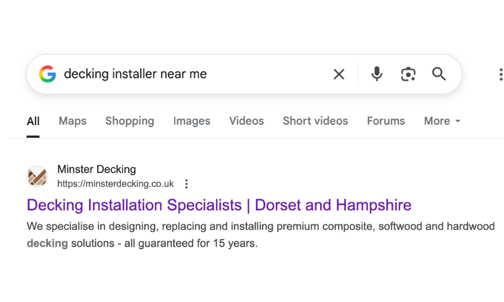 organic google organic google